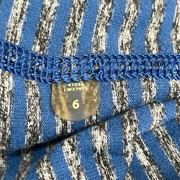 Lululemon Run: Ice Queen Size 6 Long Sleeve Slope Stripe Limitless Blue Top - Picture 3 of 7
